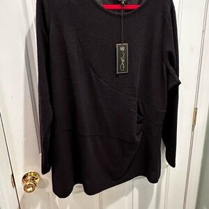 DC Navy Long Sleeve Top